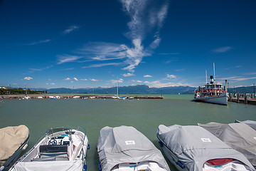 Image showing harbor, Lake Garda