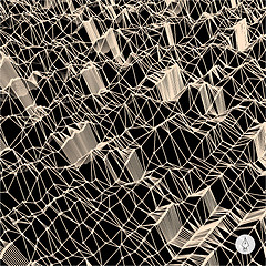 Image showing Network abstract background. 3d technology vector illustration. 