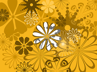 Image showing Abstract flower pattern