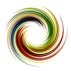 Image showing Colorful abstract icon. Dynamic flow illustration. 