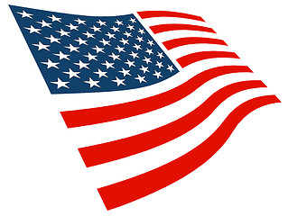 Image showing American Flag Graphic