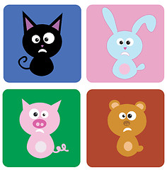 Image showing vector illustration of funny animals