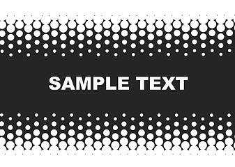 Image showing halftone background in black and white