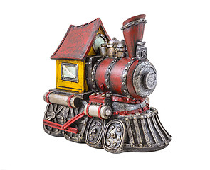 Image showing Model of steam locomotive