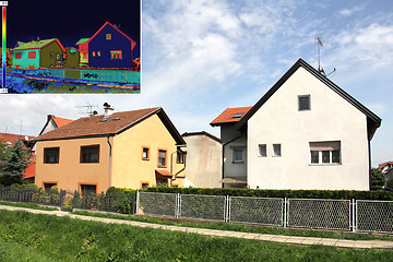 Image showing Thermovision image on House