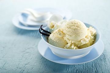 Image showing Vanilla ice cream