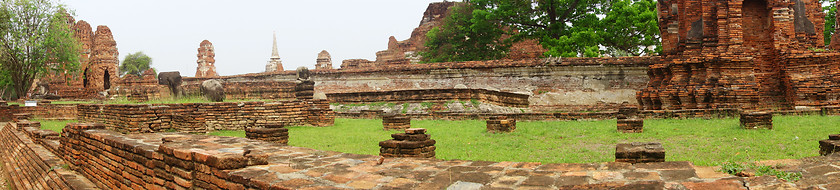 Image showing Ancient Buddha statue at Wat Yai Chaimongkol