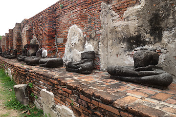 Image showing Ancient Buddha statue at Wat Yai Chaimongkol