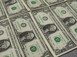 Image showing Dollar notes 1 Dollar