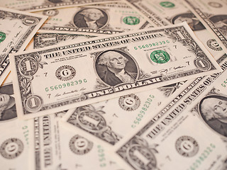 Image showing Dollar notes 1 Dollar