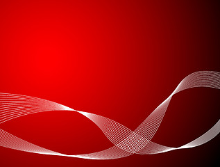 Image showing hot red abstract background