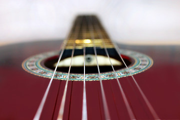 Image showing strings on the classic guitar