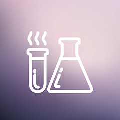 Image showing Lab  supplies thin line icon