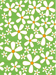 Image showing Retro floral background