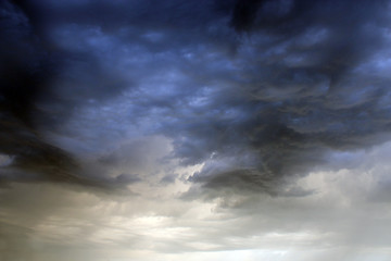 Image showing very dark clouds