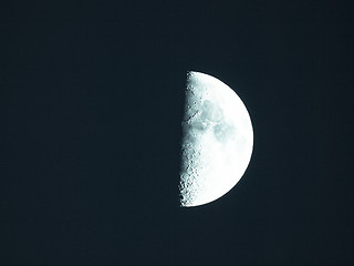 Image showing First quarter moon