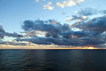 Image showing Sunset Over the Atlantic