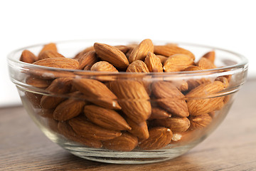 Image showing Bowl of Raw Almonds
