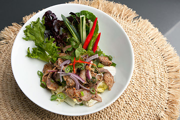 Image showing Num Tok Thai Steak Beef Salad