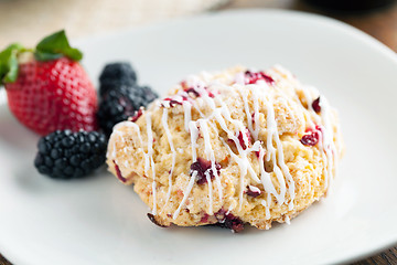 Image showing Orange Cranberry Scone Macro