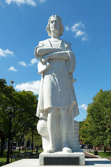 Image showing Boston Colombus Public Statue