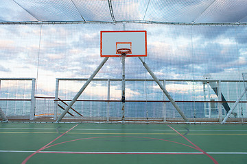 Image showing Netted Basketball Court
