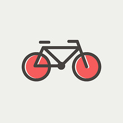 Image showing Bicycle thin line icon