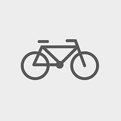 Image showing Bicycle thin line icon