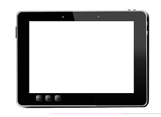 Image showing black tablet isolated on white background