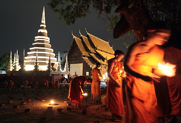 Image showing ASIA THAILAND CHIANG MAI WAT PHAN TAO