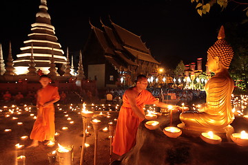 Image showing ASIA THAILAND CHIANG MAI WAT PHAN TAO