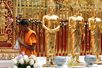 Image showing ASIA THAILAND CHIANG WAT DOI SUTHEP