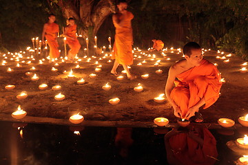 Image showing ASIA THAILAND CHIANG MAI WAT PHAN TAO