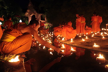 Image showing ASIA THAILAND CHIANG MAI WAT PHAN TAO