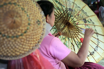 Image showing ASIA THAILAND CHIANG UMBRELLA