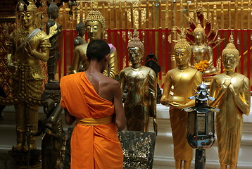 Image showing ASIA THAILAND CHIANG WAT DOI SUTHEP