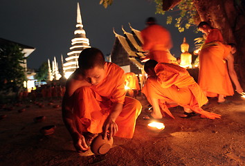 Image showing ASIA THAILAND CHIANG MAI WAT PHAN TAO