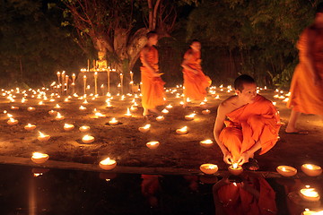 Image showing ASIA THAILAND CHIANG MAI WAT PHAN TAO