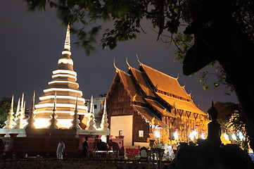 Image showing ASIA THAILAND CHIANG MAI WAT PHAN TAO