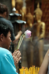 Image showing ASIA THAILAND CHIANG WAT DOI SUTHEP