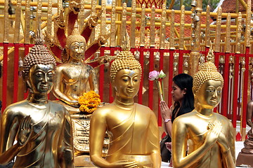 Image showing ASIA THAILAND CHIANG WAT DOI SUTHEP