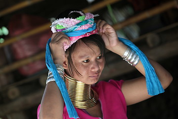 Image showing ASIA THAILAND CHIANG MAI WOMEN LONGNECK