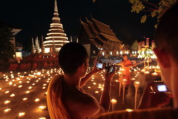 Image showing ASIA THAILAND CHIANG MAI WAT PHAN TAO