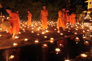 Image showing ASIA THAILAND CHIANG MAI WAT PHAN TAO