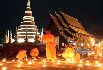Image showing ASIA THAILAND CHIANG MAI WAT PHAN TAO