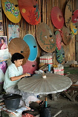 Image showing ASIA THAILAND CHIANG UMBRELLA