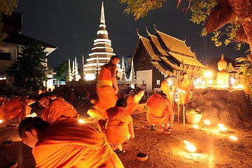 Image showing ASIA THAILAND CHIANG MAI WAT PHAN TAO