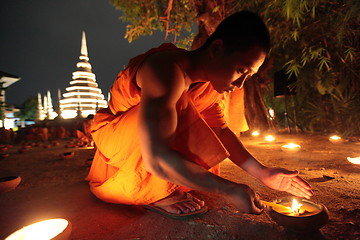 Image showing ASIA THAILAND CHIANG MAI WAT PHAN TAO