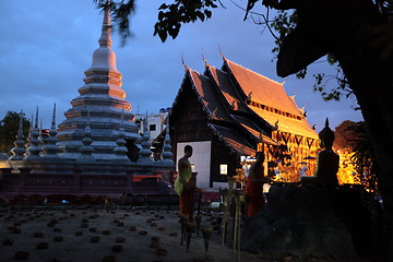 Image showing ASIA THAILAND CHIANG MAI WAT PHAN TAO