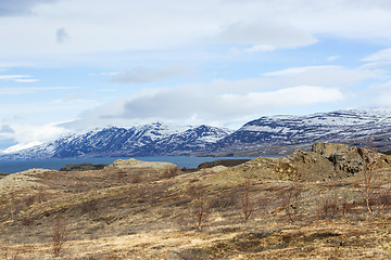 Image showing Volcano mountain landscape in winter